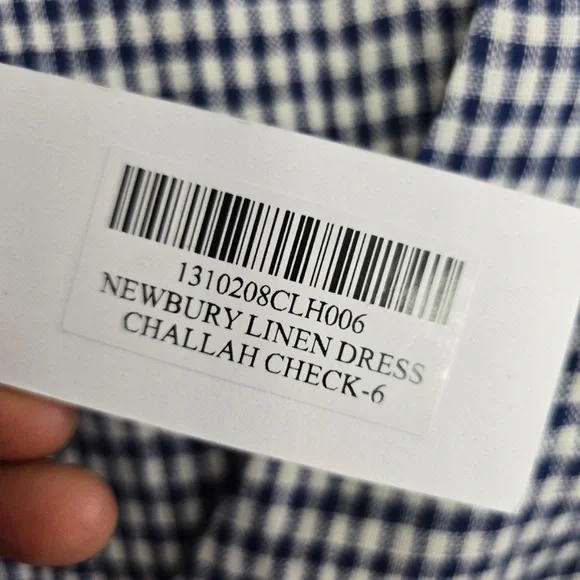 Reformation Newbury Linen Dress Sz 6 Challah Check Button Down New - Picture 8 of 14